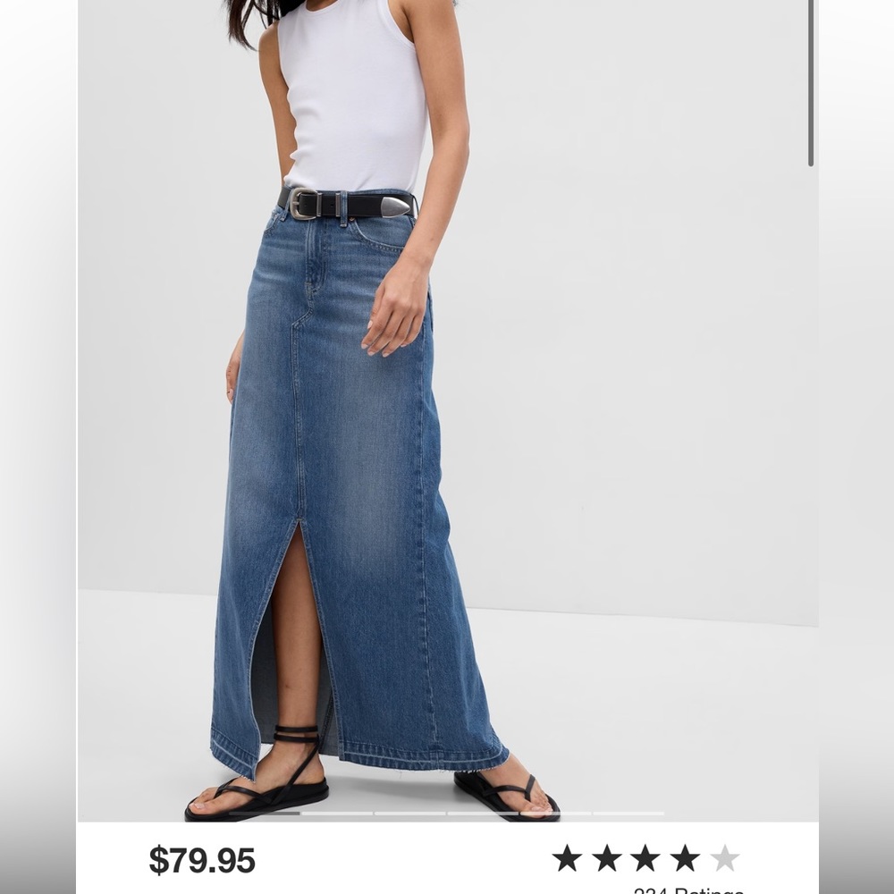 Denim Maxi skirt